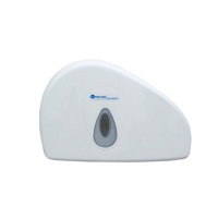 Диспенсер для туалетной бумаги в рулонах Merida Top Duo Mini BTS202, белый/серый