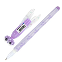 Ручка шариковая Юнландия Стрекоза синяя, 0.35мм, корпус ассорти