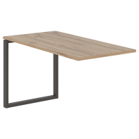 Брифинг-приставка EQB 1367 Дуб Денвер светлый/Мокко 1360х670х750 EDIS