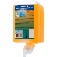 Картридж с жидким мылом KEMAN гель д/тела,волос пенн 1000мл_КК 100042-А1000