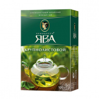 Чай Принцесса Ява Крупнолистовой, зеленый, листовой, 100 г