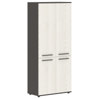 Шкаф высокий широкий EHCS 85.3 ЯсеньТраун/Мокко/Мокко 852х430х1967 EDIS