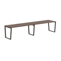 Стол 2-х местный EVWST 3580 Дуб Денвер тёмный/Мокко 3526х800х750 EDIS