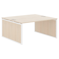 Стол 2-х местный XQPWST 1614 Бук Тиара/Белый 1600х1406х750 XTEN-QP