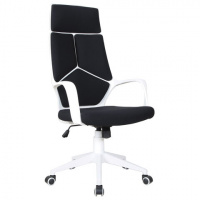 Кресло руководителя Brabix Prime EX-515 ткань, черная, крестовина белый пластик