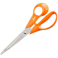 Ножницы Attache 20.3см, оранжевые, эллиптические ручки