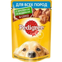 Корм для собак PEDIGREE кролик и индейка, 85г