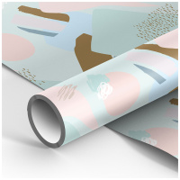 Упаковочная бумага глянц. 70*100см, MESHU 'Abstact design', 90г/м2