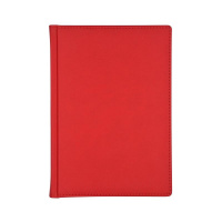 Ежедневник недатированный Альт Velvet красный, А5+, 136 листов, кожзам
