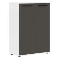 Шкаф средний широкий EMCS 85.1 Мокко/Черный/Белый 852х430х1199 EDIS