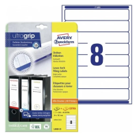 Этикетки для папок Avery Zweckform L6060-25, белые, 34х192мм, 8шт на листе А4, 25 листов