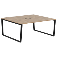 Стол 2-х местный EVWST 1716 Дуб Денвер светлый/Черный 1760х1606х750 EDIS