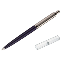 Шариковая ручка автоматическая Diplomat Equipment синяя, 0.7мм, черный корпус