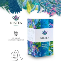 Чай Niktea English Breakfast, черный, 25 пакетиков