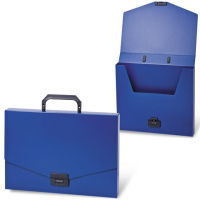 Портфель пластиковый Brauberg Energy синий, 256х330мм