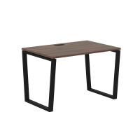 Стол прямой EVST 1180 Дуб Денвер тёмный/Черный 1160х800х750 EDIS