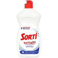 Средство для мытья посуды Sorti 'Контроль чистоты', антибактериальное, 450мл