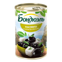 Маслины Бондюэль с сыром по-гречески без косточки, 300г