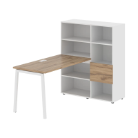 Рабочая станция ELRST 1113 Дуб Денвер светлый/Белый 1790х1120х1355 EDIS