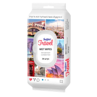Салфетки влажные Salfeti Travel универсальные, 50шт
