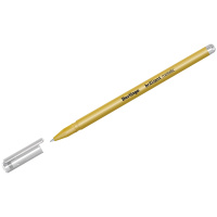 Ручка гелевая Berlingo Brilliant Pastel золото металлик, 0.8мм, золотой корпус