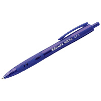 Ручка шариковая автоматическая Luxor 'Micra' синяя, 0,7мм, грип