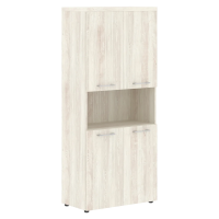 Шкаф с 2-мя комплектами глухих малых дверей и топом THC 85.4 Сосна Эдмонт Z 856х450х1968 TORR-Z