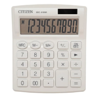 Калькулятор настольный Citizen SDC-810 белый, 10 разрядов