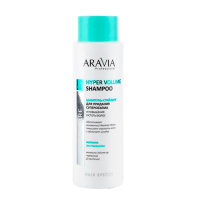 Шампунь Aravia Professional Hyper Volume Shampoo, стайлинг для придания суперобъема и повышения густ