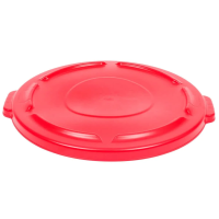 Крышка для мусорного контейнера Rubbermaid Brute 121.1л, с защелкой, красная, FG263100RED