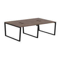 Стол 4-х местный EVWST 2316 Дуб Денвер тёмный/Черный 2326х1606х750 EDIS