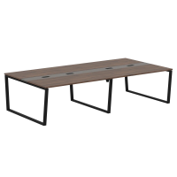 Конференц стол EVCT 3116 Дуб Денвер темный/Черный 3126х1606х750 EDIS