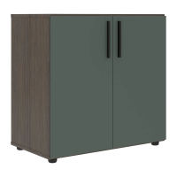 Шкаф низкий широкий VLCS 80.1 Нефрит/Дуб Сильвер 800х430х781 VELION