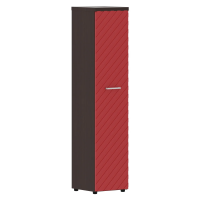 Шкаф колонка с глухой дверью и топом TLHC 42.1(L) Красный/Венге Магия Z 432х450х1968 TORR LUX