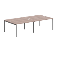 Стол на 4 рабочих места Skyland Xten-S XWST 2814, четырехместный, дуб сонома/антрацит, 2800х1406х750мм