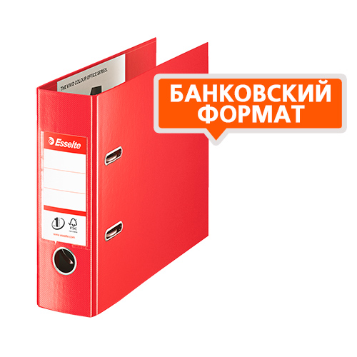 фото: Папка-регистратор А5 Esselte №1 Power банковский формат красная, 75 мм, 468930