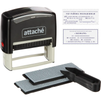 Штамп самонаборный Attache 6/8 стр. 70х32 с рамкой
