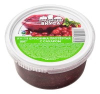 Брусника Традиции вкуса протертая с сахаром, 200г