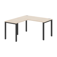 Стол угловой XS6CT 1415 Бук Тиара/Антрацит 1400х1500х750 XTEN-S60