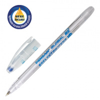 Шариковая ручка Pensan Global-21 синяя, 0.5мм, прозрачный корпус