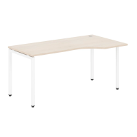 Стол прямой Skyland Xten-S XSCET 169, эргономичный, правый, бук тиара/белый полуматовый, 1600х900х750мм