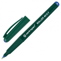 Ручка-роллер Centropen ErgoLine 4615 синяя, 0.3мм, зеленый корпус