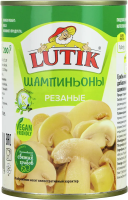 Грибы шампиньоны Lutik резаные, 425мл