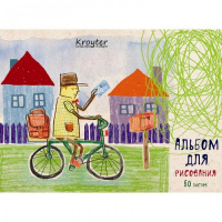 Блокнот для рисования Kroyter Почтальон, A5, 100г/м2, 60 листов, на склейке