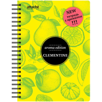 Блокнот Attache Клементин, А5, 100 листов, в клетку, на спирали, ароматизированный