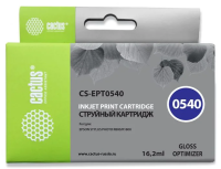 Картридж струйный Cactus CS-EPT0540 T0540 глянец (16.2мл) для Epson Stylus Photo R800/R1800