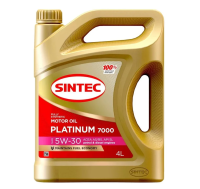 Масло моторное Sintec Platinum 7000 A5/B5 SL/CF 5W-30, 4л
