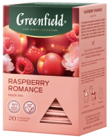 Чай Greenfield Raspberry Romance (Распберри Романс), черный, 20 пирамидок