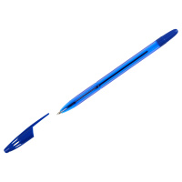 Шариковая ручка Стамм 555 синяя, 0.7мм, тонированный корпус