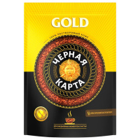 Кофе растворимый ЧЕРНАЯ КАРТА 'Gold', сублимированный, 285 г, вакуумная упаковка